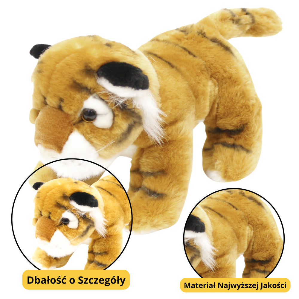 Peluche Gato Tigre Castanho 25cm