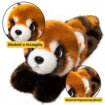Porta-chaves Peluche Panda-vermelho com Mosquetão 13cm