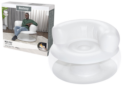 Cadeirão Insuflável Branco Bestway 112x112x70cm