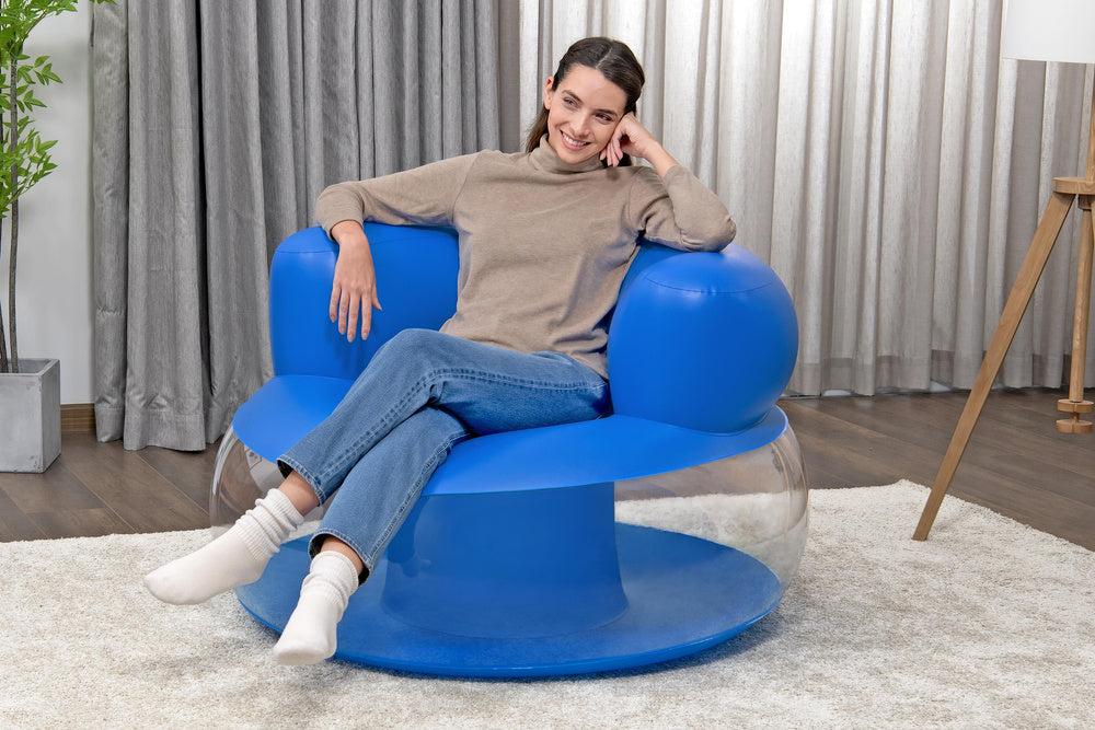 Cadeirão Insuflável Azul Bestway 112x112x70cm