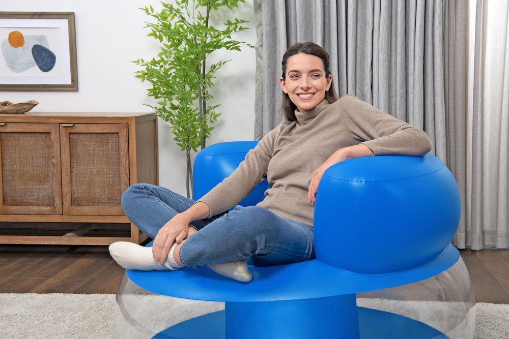 Cadeirão Insuflável Azul Bestway 112x112x70cm