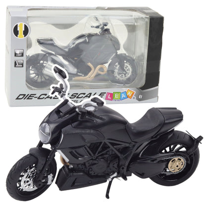 Mota Desportiva Metal Luzes e Sons Preta com Dourado 1:12