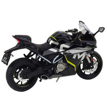 Mota Desportiva Metal Luzes e Sons Preta 250 SR 1:12