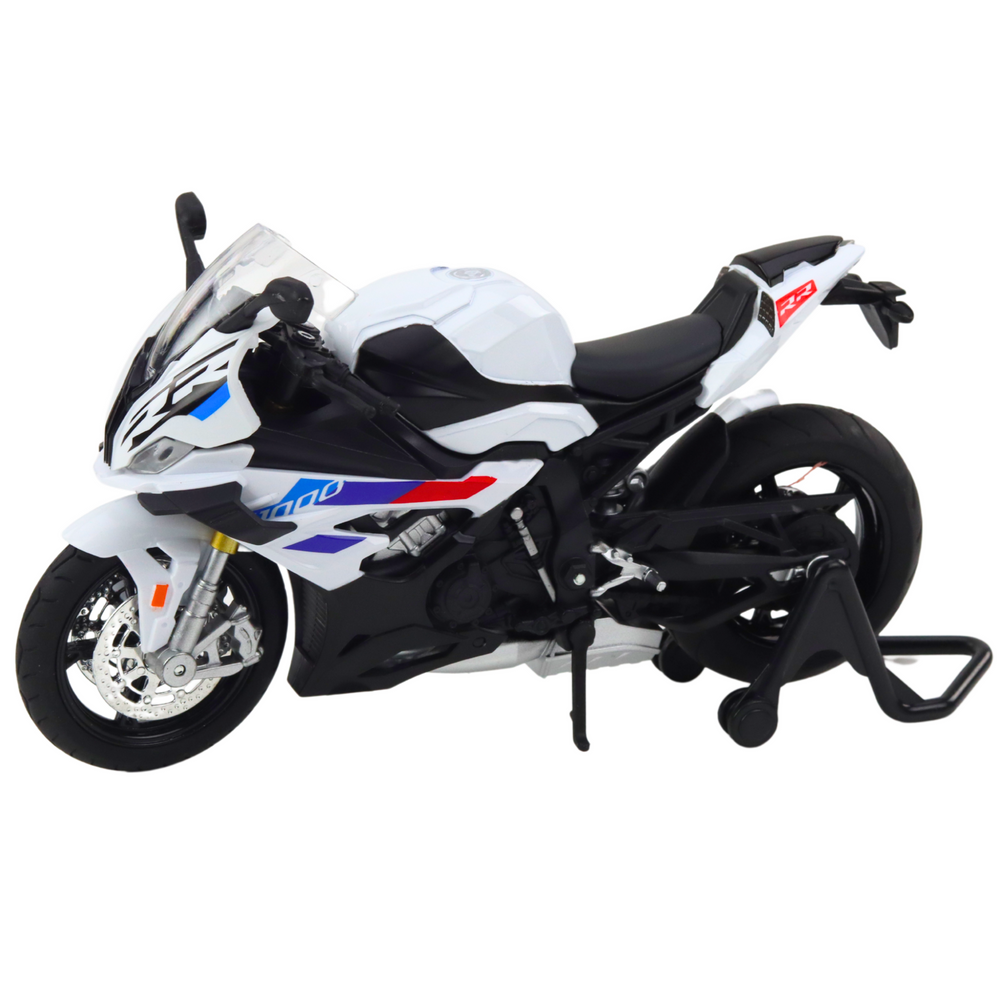 Mota Desportiva Metal Luzes e Sons Branca S1000 1:12