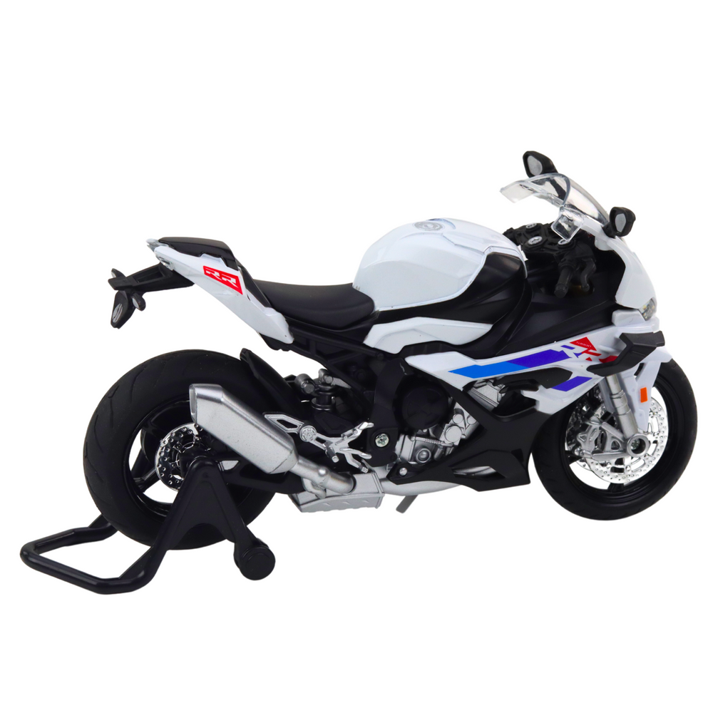 Mota Desportiva Metal Luzes e Sons Branca S1000 1:12