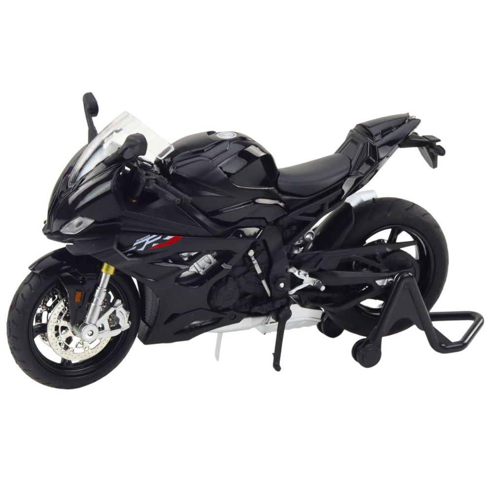 Mota Desportiva Metal Luzes e Sons Preta S1000 1:12