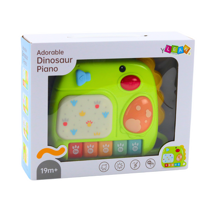 Piano Interativo Dinossauro Verde