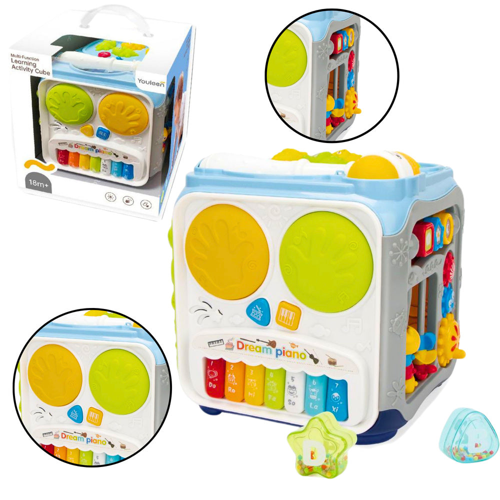 Cubo Educativo Multifunções com Luzes e Sons