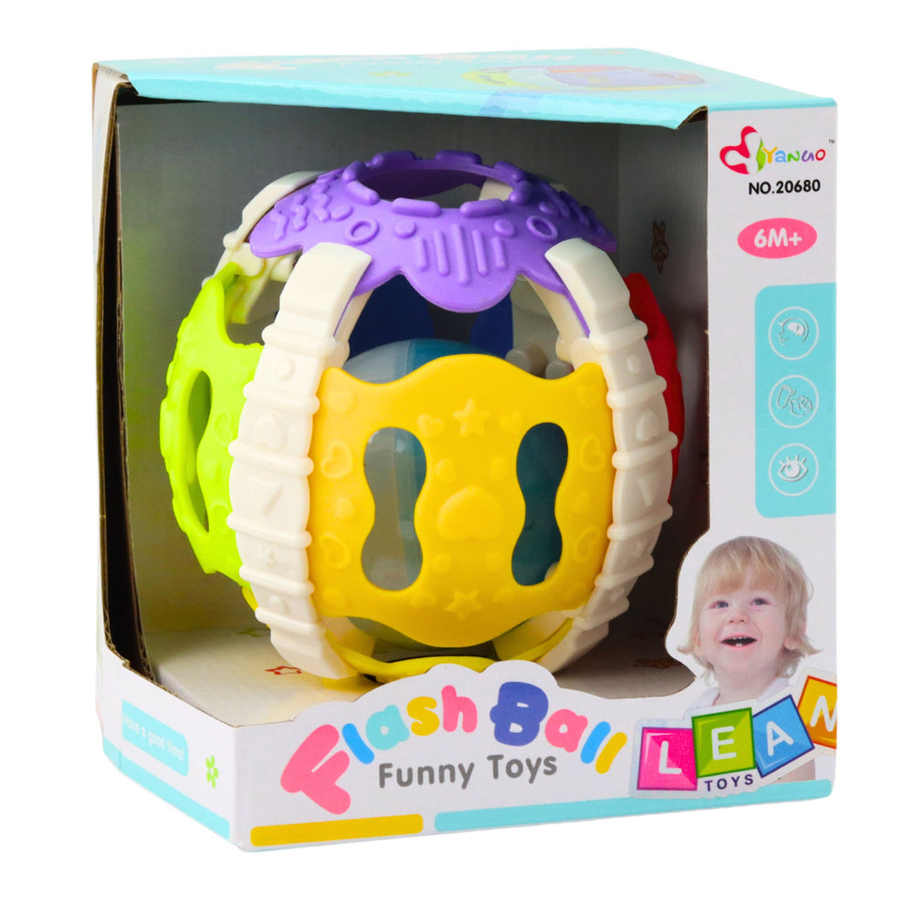 Bola Sensorial para Bebé com Luzes e Sons Multicolor