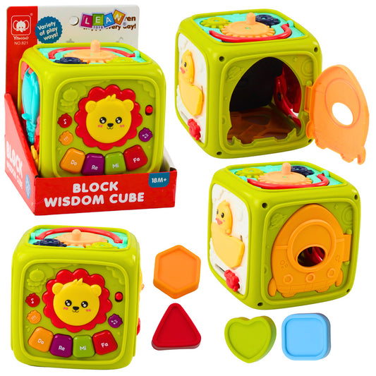 Cubo Educativo Interativo Leão Verde