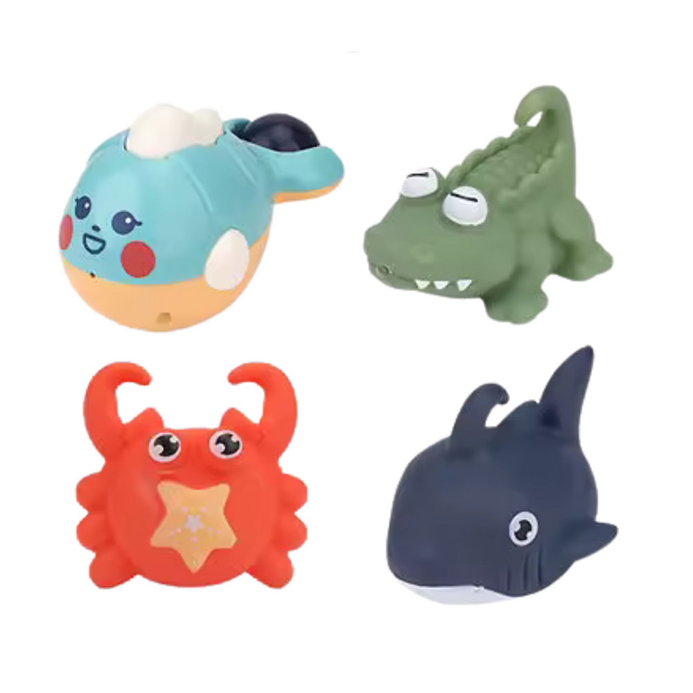 Conjunto de Banho Caranguejo Animais Marinhos 12 Peças