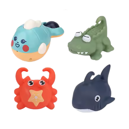 Conjunto de Banho Caranguejo Animais Marinhos 12 Peças