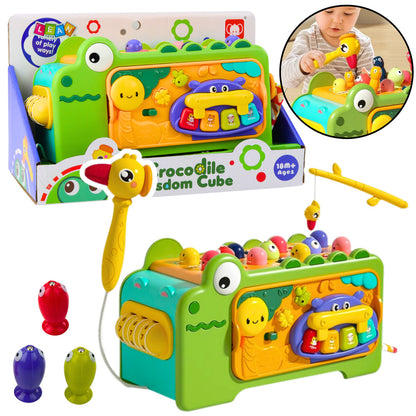 Cubo Educativo Interativo Crocodilo com Sons