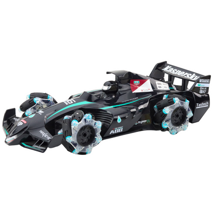 Carro Desportivo RC com Fumo 2.4G Preto