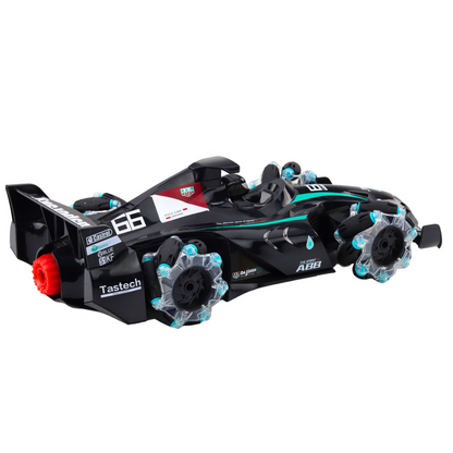 Carro Desportivo RC com Fumo 2.4G Preto