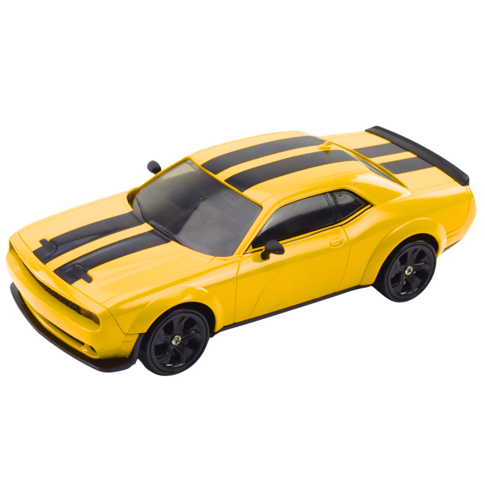 Carro Drift RC 4WD Rodas Intercambiáveis Amarelo