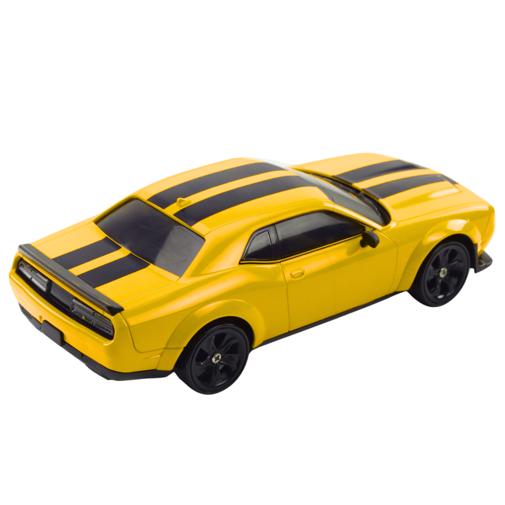 Carro Drift RC 4WD Rodas Intercambiáveis Amarelo