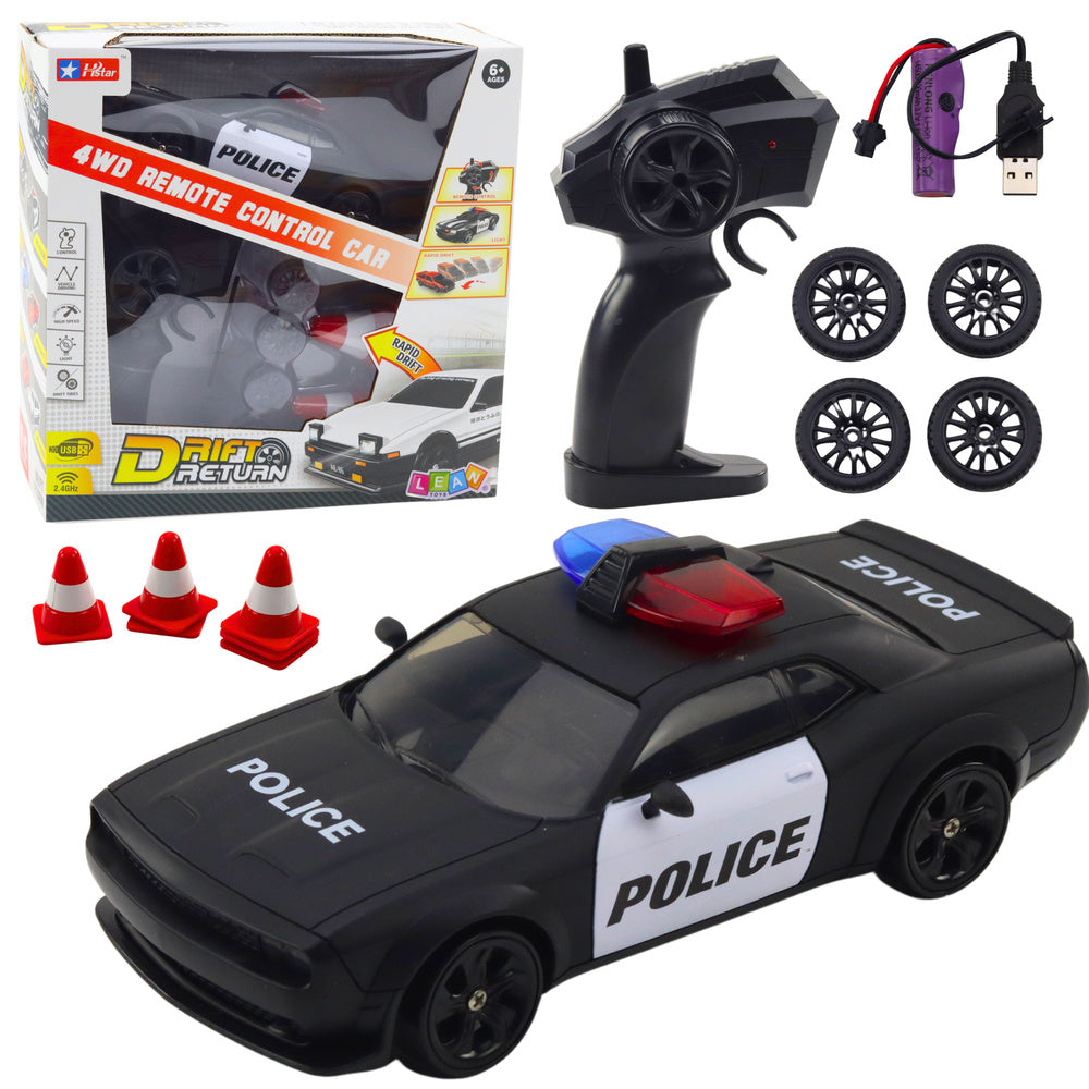 Carro Drift RC 4WD Polícia