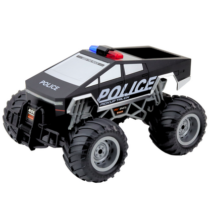 Jipe Polícia RC Off-Road Preto 1:16