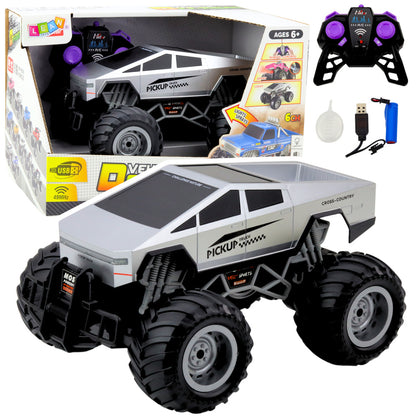 Jipe RC Off-Road Prateado 1:16