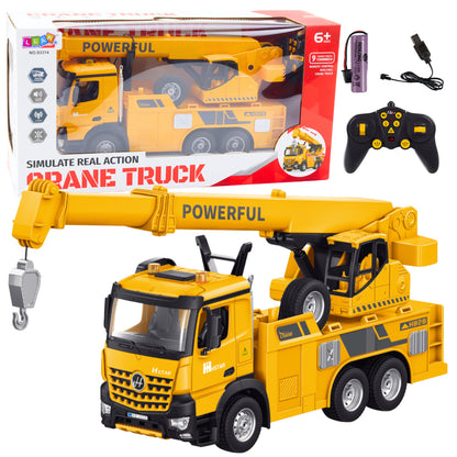 Grua RC com Gancho 2.4G 9CH Amarela