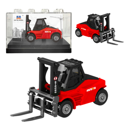 Empilhador Metálico Huina Vermelho 1:80