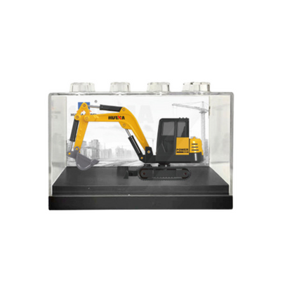 Escavadora Metálica Huina Amarela 1:80