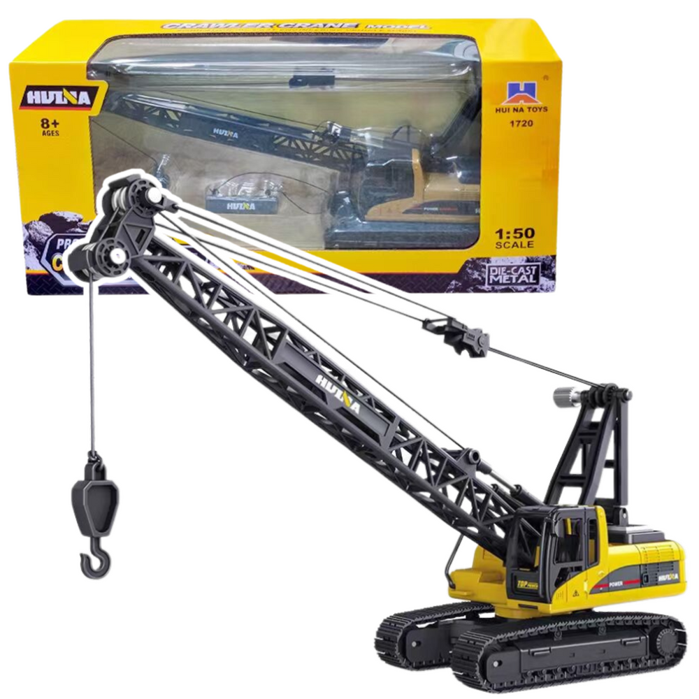 Grua de Lagartas Metálica Huina 1:50