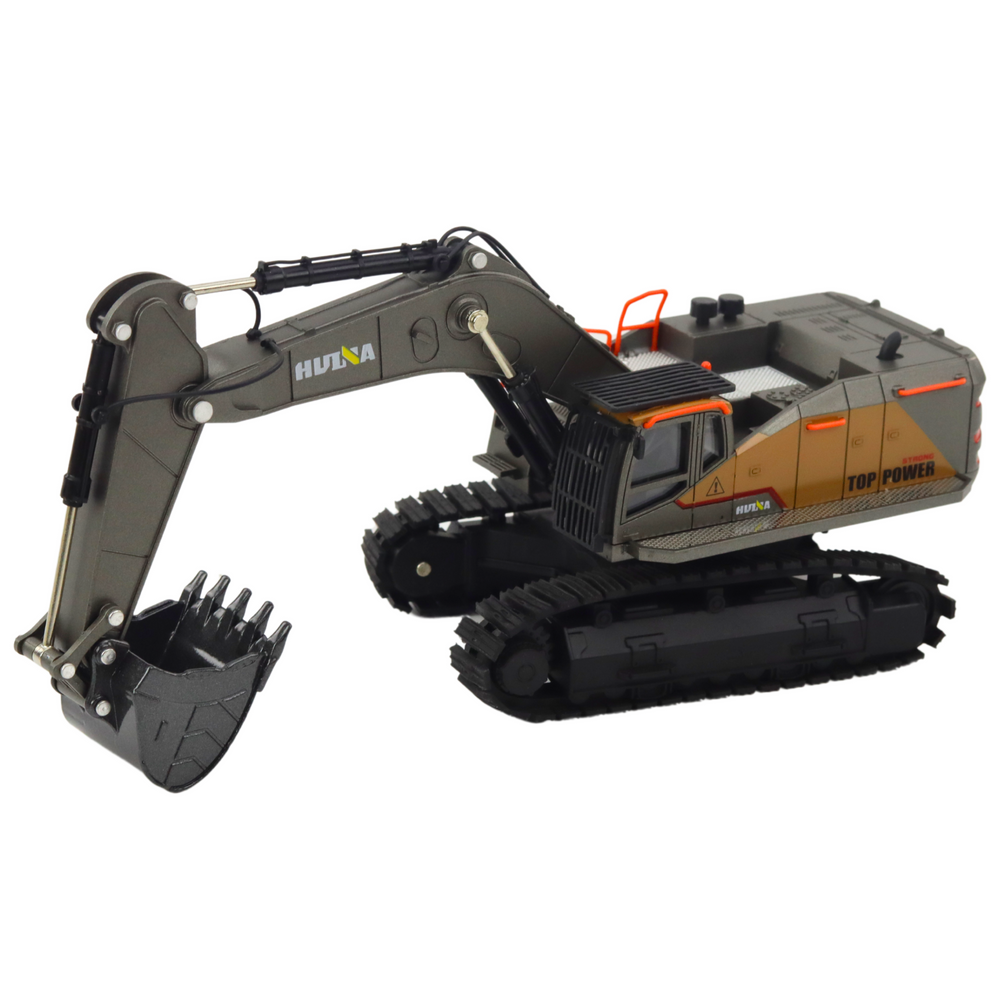 Escavadora de Lagartas Metálica Huina Preta 1:50