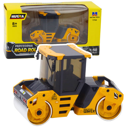 Cilindro Compactador Metálico Huina Amarelo 1:50
