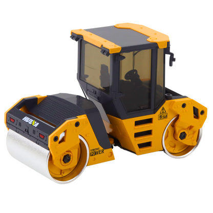 Cilindro Compactador Metálico Huina Amarelo 1:50
