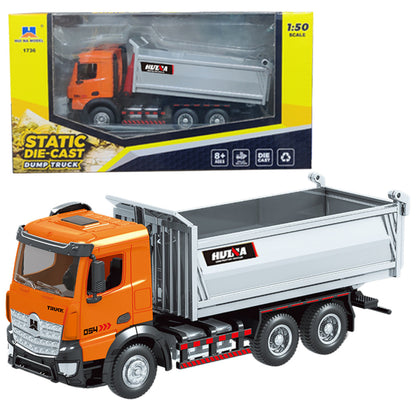 Camião Basculante Metálico Huina Laranja 1:50