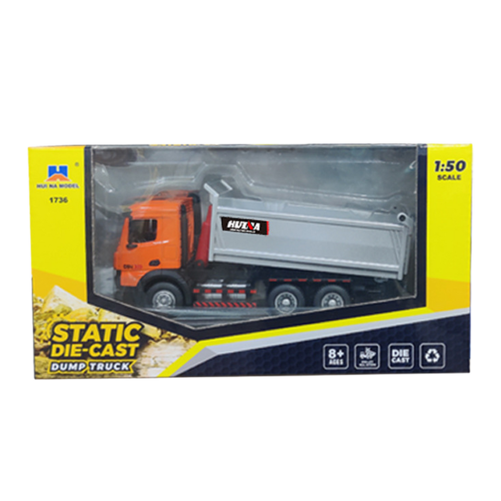 Camião Basculante Metálico Huina Laranja 1:50