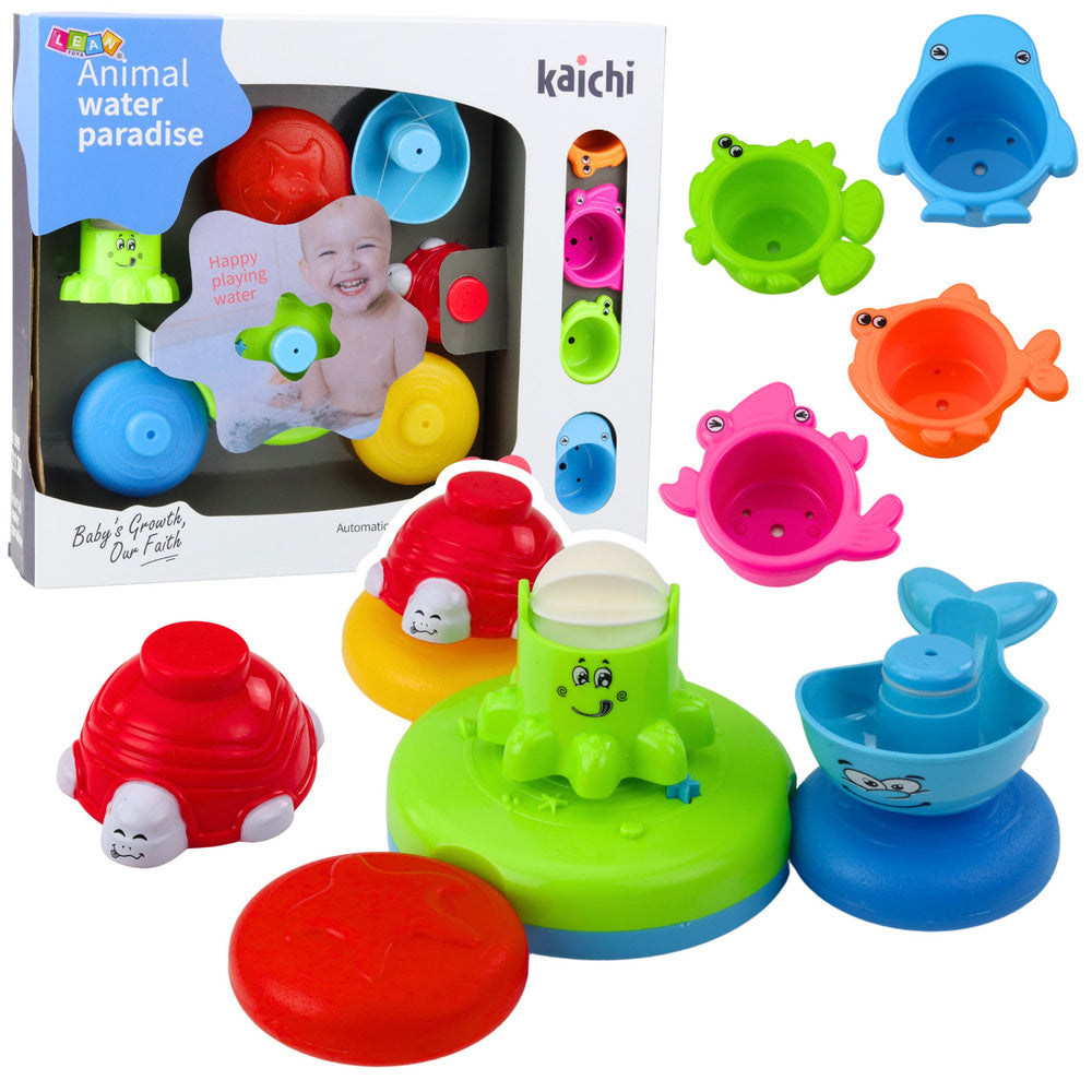 Conjunto de Banho Interativo Fonte Animais com Copos
