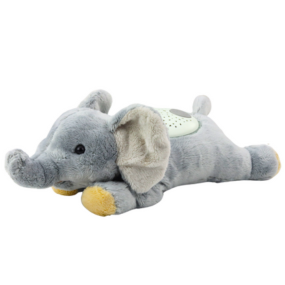 Peluche Elefante Dorminhoco com Projetor Sons Ruído Branco