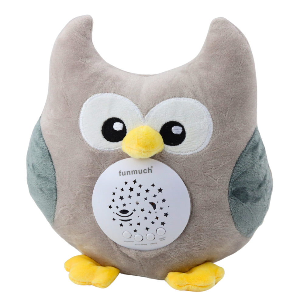 Peluche Coruja Dorminhoca com Projetor e Som