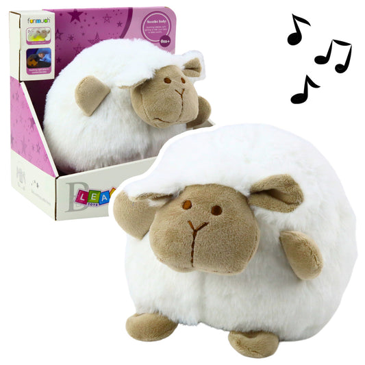 Peluche Ovelha Dorminhoca com Luz e Som Branca