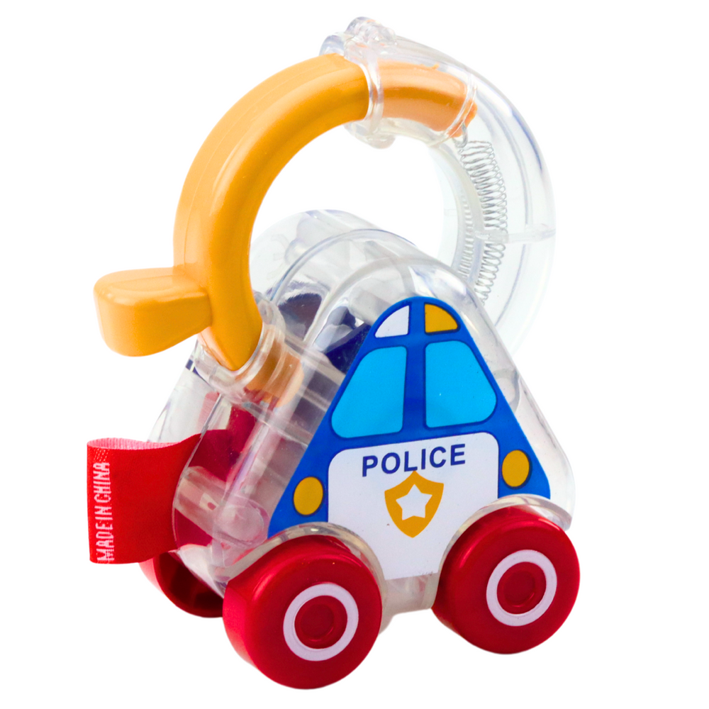 Conjunto de Carros Educativos Polícia Bombeiros Ambulância 3 Peças