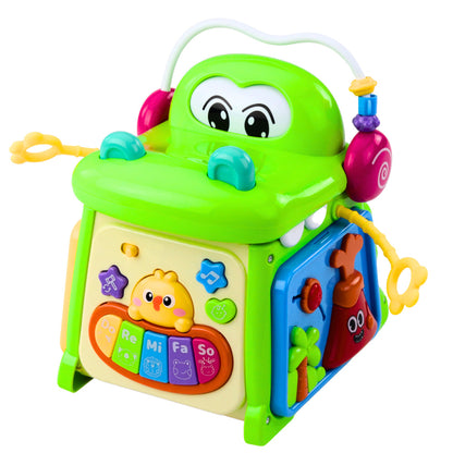 Cubo Interativo com Piano Sensorial Crocodilo