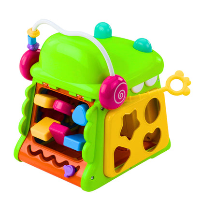 Cubo Interativo com Piano Sensorial Crocodilo