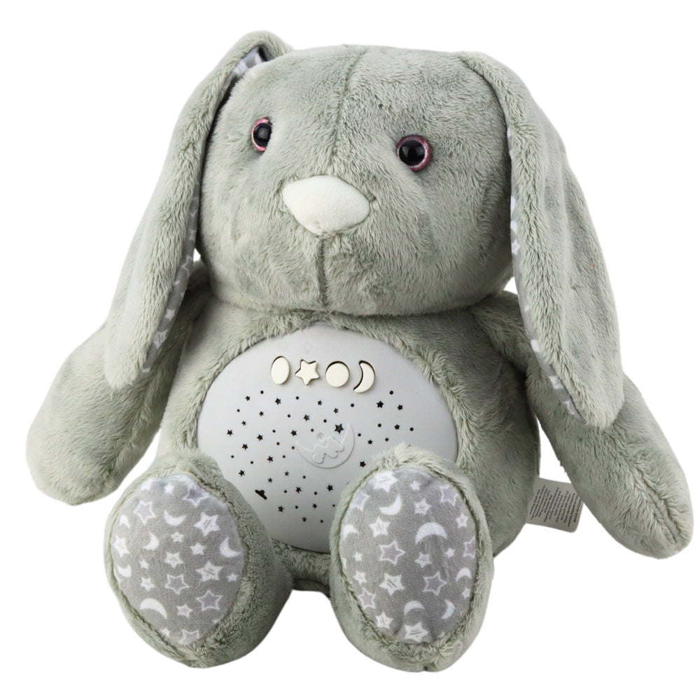 Peluche Coelho Dorminhoco com Projetor Sons Ruído Cinzento