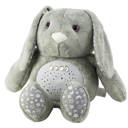 Peluche Coelho Dorminhoco com Projetor Sons Ruído Cinzento