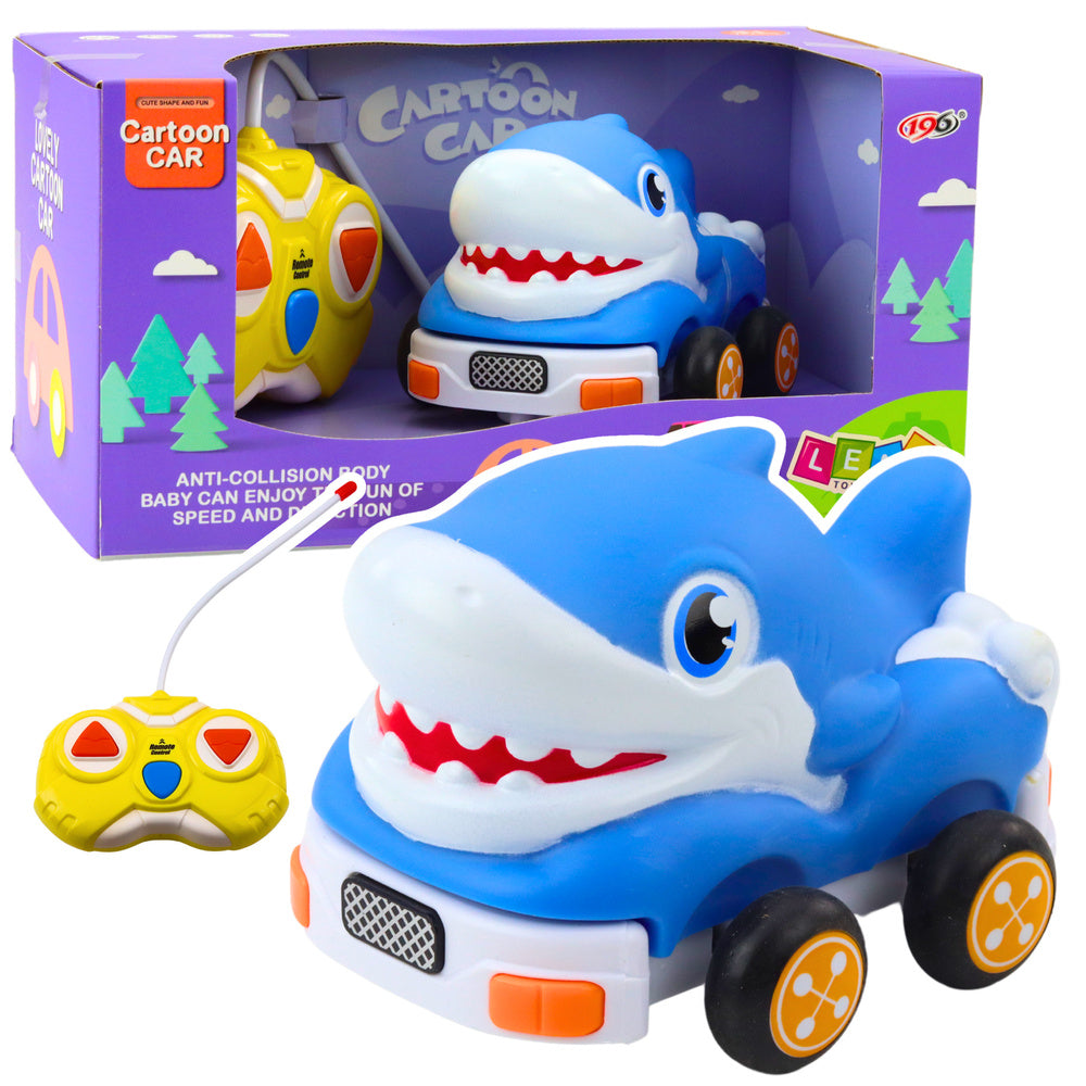 Carro RC Tubarão Azul para Bebé