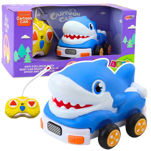 Carro RC Tubarão Azul para Bebé