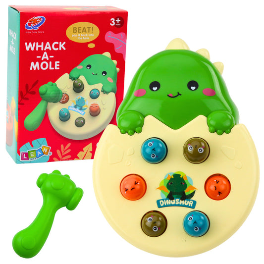 Mini Jogo Apanha a Toupeira Ovo de Dinossauro Verde