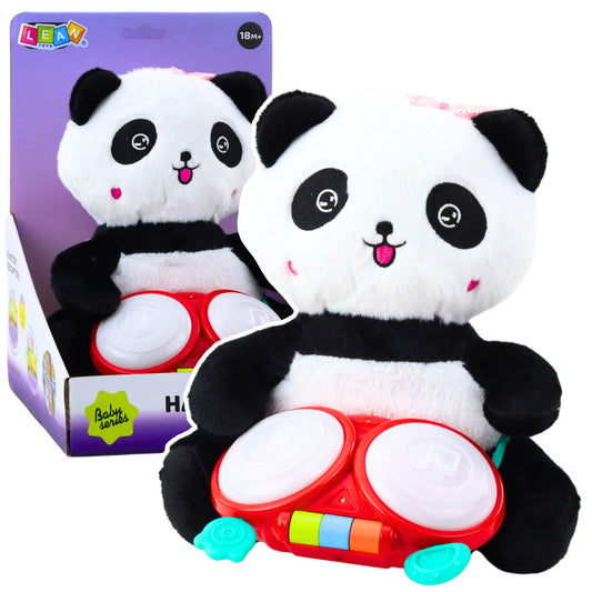 Peluche Panda com Tambores Luzes e Sons
