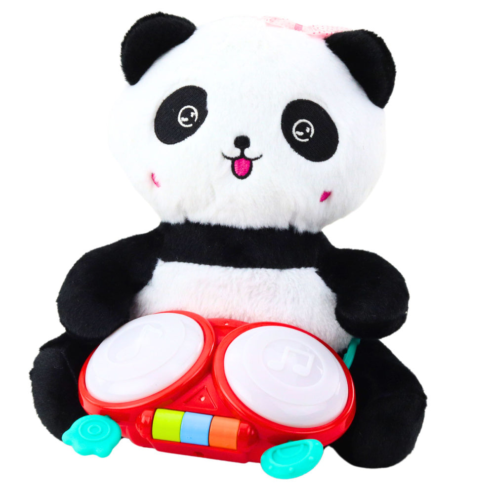 Peluche Panda com Tambores Luzes e Sons