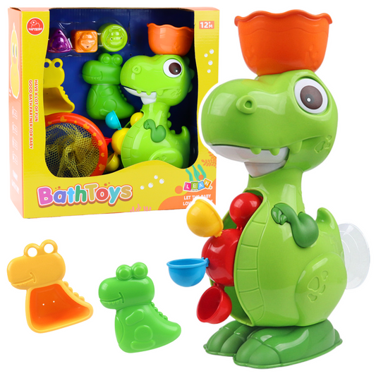 Conjunto de Banho Dinossauro com Moinho 8 Peças