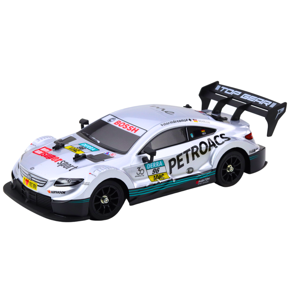 Carro Drift RC Prateado 30km/h 1:16