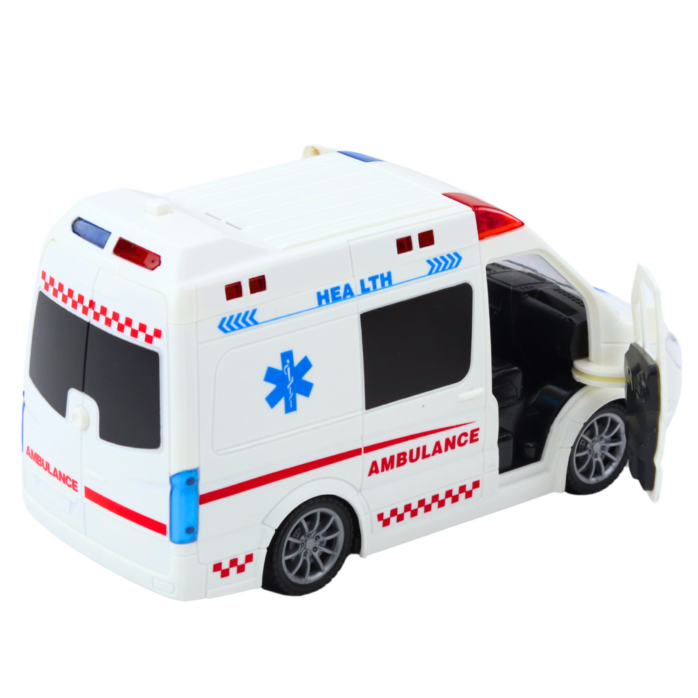Ambulância RC Branca com Luzes e Sons 1:20